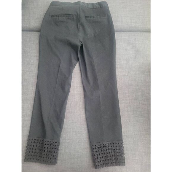 Zara Dress Ankle Pants Crochet Black Slacks Size Small - Picture 8 of 9